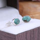 Hexagon Shape Cute Dainty 925 sterling Silver Stud Earring Fine Jewelry Supplier | Akrati Jewels Inc