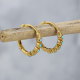 Gold Plated Over 925 Sterling Silver Minimalist Hug Earring Jewelry Wholesaler Supplier | Akrati Jewels Inc