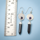 Handcrafted 925 Sterling Silver Black Onyx and Amethyst Earring | Akrati Jewels Inc
