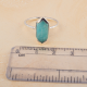 925 Sterling silver Amazonite Handmade ring | Akrati Jewels Inc