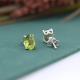 Oval Minimalistic 925 Sterling Silver Stud Push Back Handmade Earring Jewelry Exporter | Akrati Jewels Inc