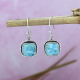 Natural Cushion Shape Gemstone 925 Sterling Silver Dangle Earring Manufacturer | Akrati Jewels Inc