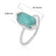 925 Sterling silver Amazonite Handmade ring | Akrati Jewels Inc