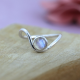 925 Sterling Silver Round Moonstone Stackable Band Ring Jewelry Supplier | Akrati Jewels Inc