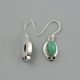 Chrysoprase Sterling Silver Earring Wholesale Gemstone Jewelery | Akrati Jewels Inc