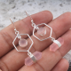 Rose Pencil Quartz Gemstone Sterling Silver Earring Gemstone Jewelery Manufacturers | Akrati Jewels Inc
