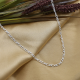 Pure 925 Sterling Silver Figaro Chain Fine Jewelry Manufacturer 3.1 MM | Akrati Jewels Inc