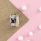 Textured Look Sterling Silver Black Onyx Spinner Ring | Akrati Jewels Inc