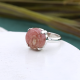 Elegant Rhodochrosite 925 Sterling Silver Ring Fine Jewelry For Girls US 8 | Akrati Jewels Inc