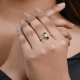 925 sterling silver raw pencil green tourmaline dainty minimalist ring  | Akrati Jewels Inc