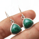 Beautiful Malachite Gemstone Sterling Silver Earring | Akrati Jewels Inc