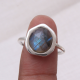 Labradorite Checker Sterling Silver Ring | Akrati Jewels Inc