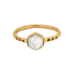 Natural Flashy Moonstone 925 Sterling Silver 18k Gold Plated Dainty Ring | Akrati Jewels Inc