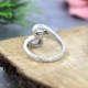 925 Sterling Silver Teardrop Artisan Crafted Nature Inspired Two Band Ring Jewellery Manufacturer | Akrati Jewels Inc