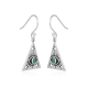 925 Sterling Silver Evil Eye Triangle Shape Dangle Earring Manufacturer | Akrati Jewels Inc