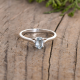 Blue Topaz Faceted Gemstone 925 Silver Ring | Akrati Jewels Inc