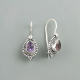 Amethyst Silver Earring Gemstone Online Jewelery | Akrati Jewels Inc