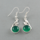 Green Onyx Gemstone Silver Earring Wholesale Jewelry Supplier | Akrati Jewels Inc