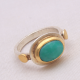 Chrysoprase Gemstone Sterling Silver Ring Jewelry | Akrati Jewels Inc