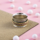 Perfect Gift Three Tone Spinner Ring Silver Jewelry | Akrati Jewels Inc