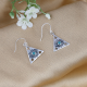 925 Sterling Silver Evil Eye Triangle Shape Dangle Earring Manufacturer | Akrati Jewels Inc