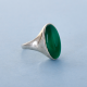 Eternity Green Onyx Silver Ring Jewelry | Akrati Jewels Inc