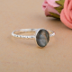 Eternity Sterling Silver Peridot Gemstone Ring Jewelry Supplier From India | Akrati Jewels Inc