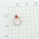 silver and gemstone jewelry Red Onyx Ring Adjustable | Akrati Jewels Inc