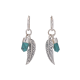 Turquoise Pencil Earring Sterling Silver Jewelry | Akrati Jewels Inc