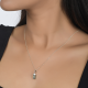 Green Tourmaline Rough Pencil Sterling Silver Pendant  | Akrati Jewels Inc