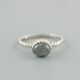 Natural Aquamarine Oval Gemstone Twisted Wire Ring | Akrati Jewels Inc