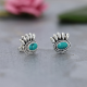 925 Sterling Silver Genuine Gemstone Stud Ron Weasley Taos Earrings Fine Jewelry Wholesaler Supplier | Akrati Jewels Inc