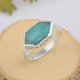 Amazonite Gemstone Ring Handmade 925 Sterling Silver | Akrati Jewels Inc