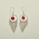 Sterling Silver Ruby Gemstone Dangle Earring | Akrati Jewels Inc