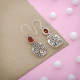 Carnelian Gemstone Sterling Silver Earring Jewelry | Akrati Jewels Inc