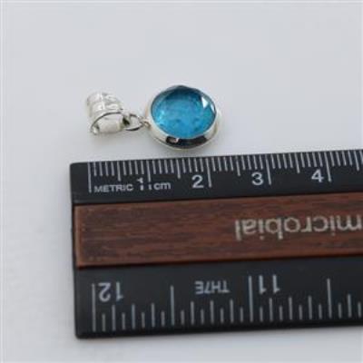 Minimalist Apatite Pendant 925 Sterling Silver Handmade Jewelry | Akrati Jewels Inc