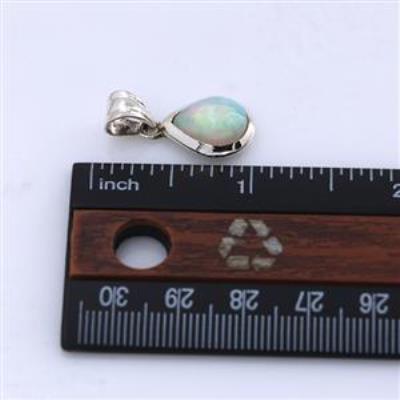 Genuine Ethiopian Opal Pear Shape Pendant  | Akrati Jewels Inc