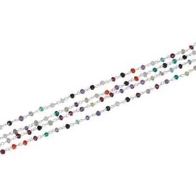 925 Sterling Silver Multi Gemstone Beads Bracelet Fine Jewelry Wholesaler  | Akrati Jewels Inc