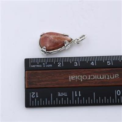 925 Sterling Silver Pear Shape Natural Rhodochrosite Pendant Jewelry for Girls | Akrati Jewels Inc
