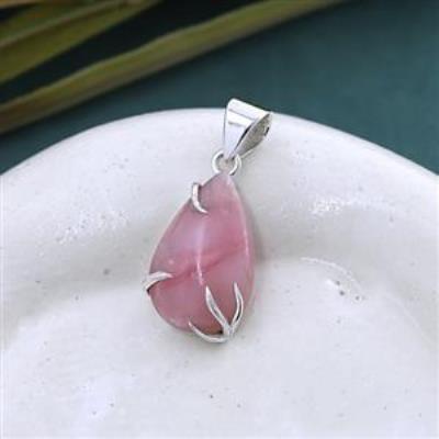 925 Silver Pink Opal Boho Style Pendant Jewellery for Girls | Akrati Jewels Inc