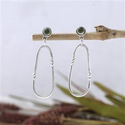 Stylish Green Peridot 925 Silver Handmade Women Dangle Earring Jewellery Manufacturer | Akrati Jewels Inc
