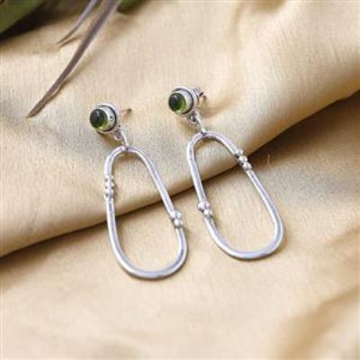 Stylish Green Peridot 925 Silver Handmade Women Dangle Earring Jewellery Manufacturer | Akrati Jewels Inc