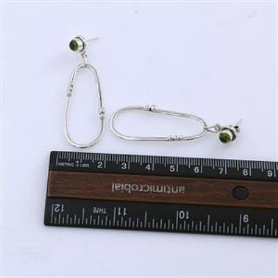 Stylish Green Peridot 925 Silver Handmade Women Dangle Earring Jewellery Manufacturer | Akrati Jewels Inc