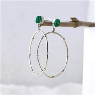 Buy 925 Sterling Silver Long Dangle Hoop Earring Jewelry For Girls  | Akrati Jewels Inc