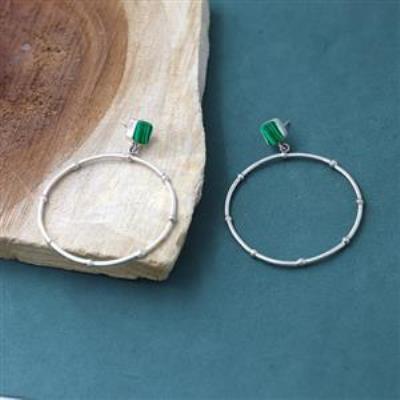 Buy 925 Sterling Silver Long Dangle Hoop Earring Jewelry For Girls  | Akrati Jewels Inc