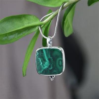 Timeless 925 Sterling Silver Handmade Square Pendant Necklace Jewelry Supplier | Akrati Jewels Inc