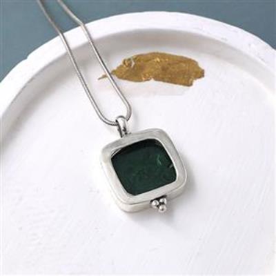 Timeless 925 Sterling Silver Handmade Square Pendant Necklace Jewelry Supplier | Akrati Jewels Inc