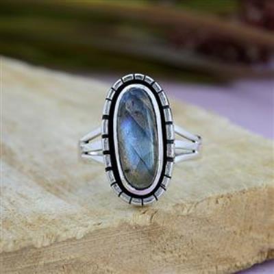 Oval Shape 925 Sterling Silver Handmade Split Band Ring Fine Jewelry Manufacturer | Akrati Jewels Inc