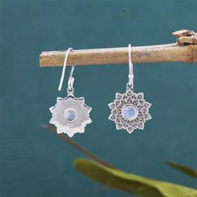 Vintage Floral Design 925 Sterling Silver Dangle Earrings For Women Jewelry Supplier | Akrati Jewels Inc