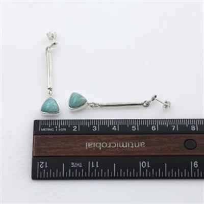 925 Sterling Silver Triangular Sleek Bar Dangle Earrings Women Jewelry Manufacturer | Akrati Jewels Inc